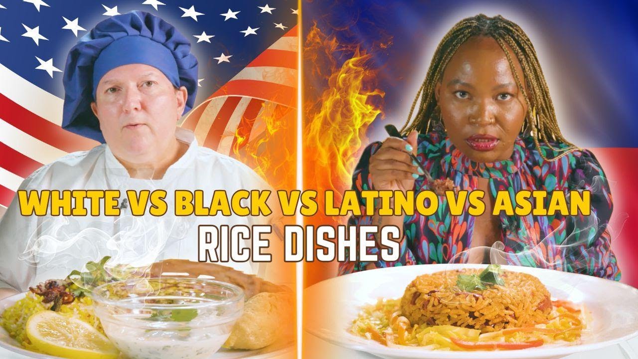 White vs Black vs Latino vs Asian — We Try Each Other's Rice Dishes